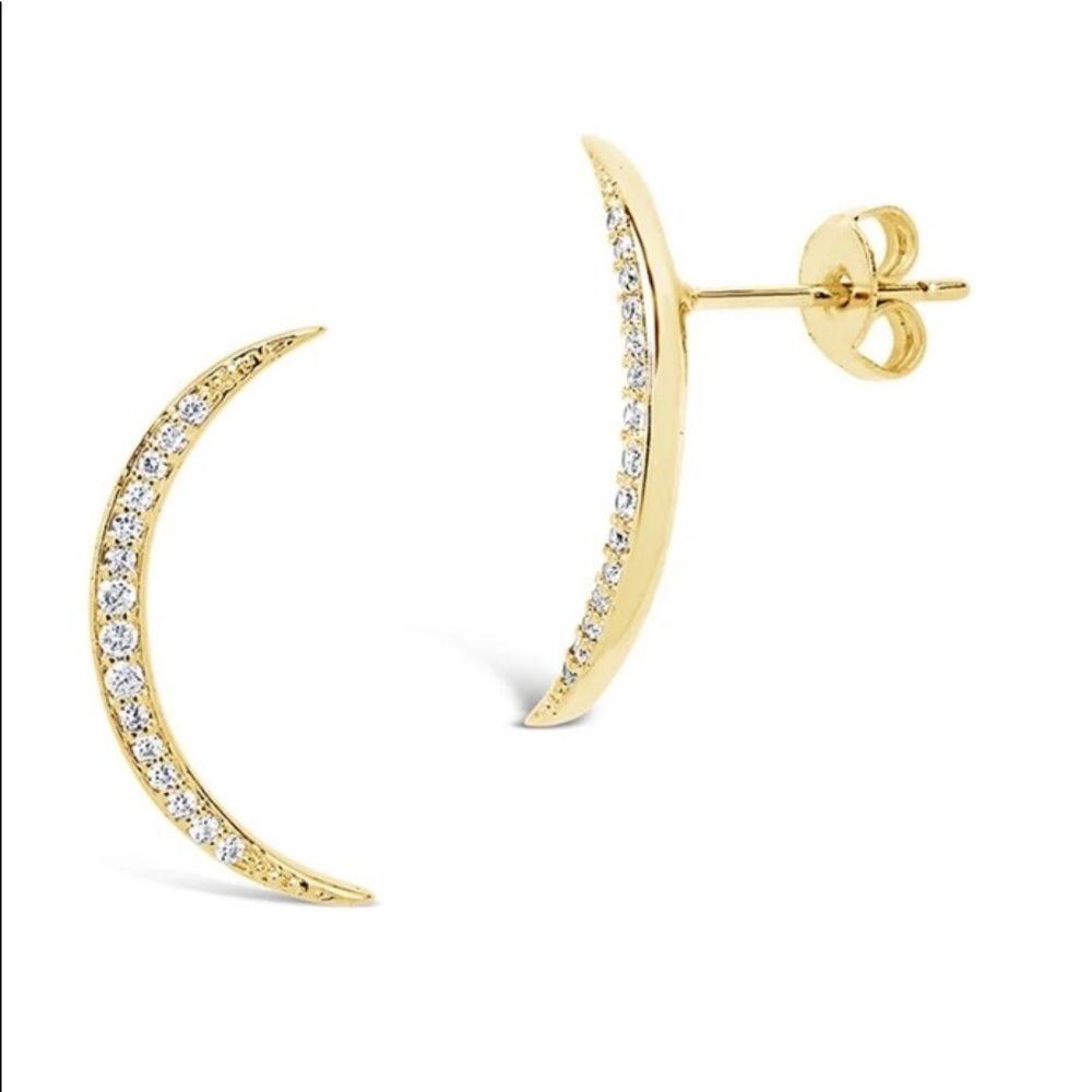 Sterling Forever Sterling Silver Crescent Moon